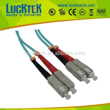 Multimode, Duplex SC to SC fiber cable, 50/125, 10 Gig OM3