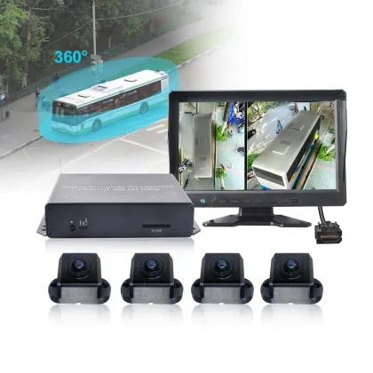 PJAUTO 360 Degree Reverse Bird View Panoramic Camera System for Enhanced School Bus Safety