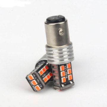 HTAUTO Red 2835 15SMD Canbus LED Strobe Bulb for Turn Signal and Brake Light