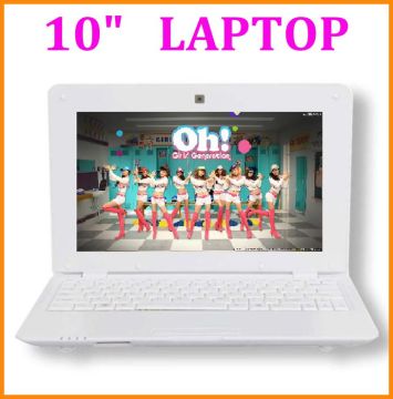 10 inch dual core laptop computer via wm8880 netbook pc for kids factory wholesale support all language keyboard