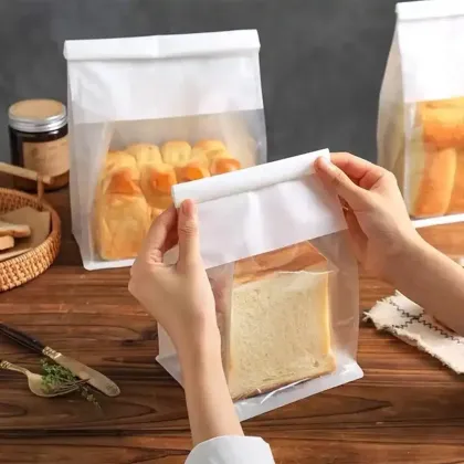 Kraft Tin-Tie Bakery Window Storage Bag