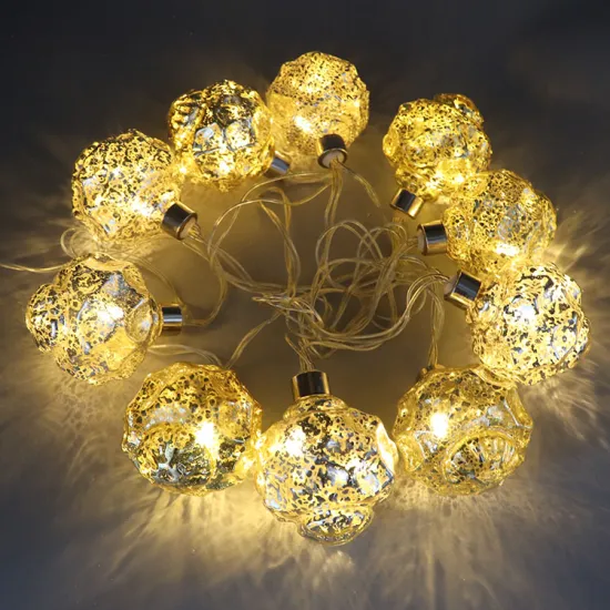 Christmas home decoration battery powered  laser decoration small glass led fairy string lights