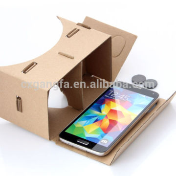2016 popular promotional cardboard Virtual Reality 3D glasses for film sexy video