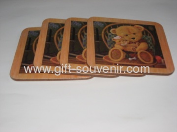 Sous-verres de MDF pour la coupe et de bière et de Cork et de verre
