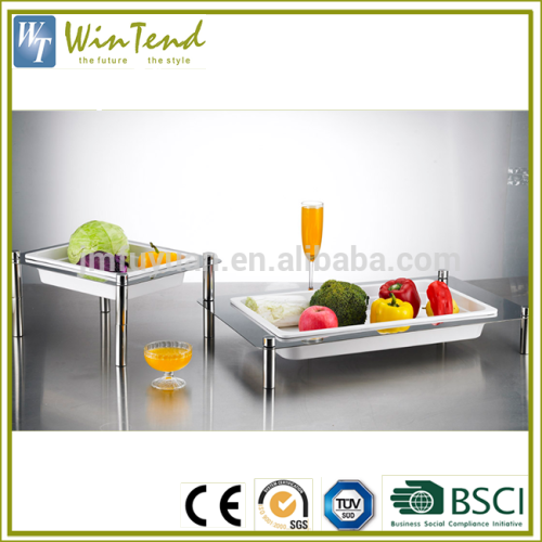 Buffet server stainless steel fruit tray with stand