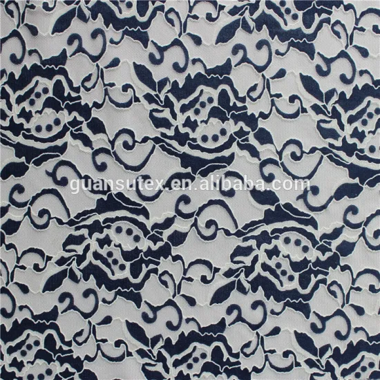 gold flower burn-out lace fabrics with white wholesale for any fashion ladies