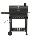 Ahumador resistente de la parrilla del Bbq del carbón de leña del barril con la puerta de acceso lateral y la bandeja de carbón de altura ajustable