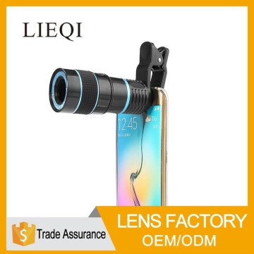Portable mobile phone universal telephoto lens 8x zoom optical telescope camera lens