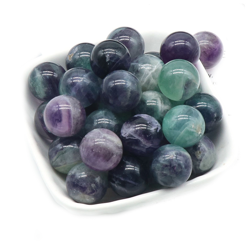 Fluorite 8 mm Boules de pierre Décoration de la maison Perles de cristal rondes