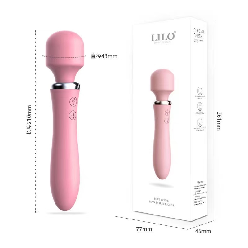 Vibrator series: Eros wand front shock and rear plug charging model