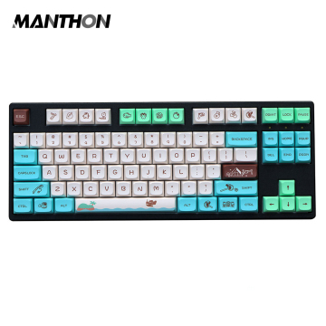 135 Keys Animal Crossing Forest Theme PBT Dye Sublimation Keycaps