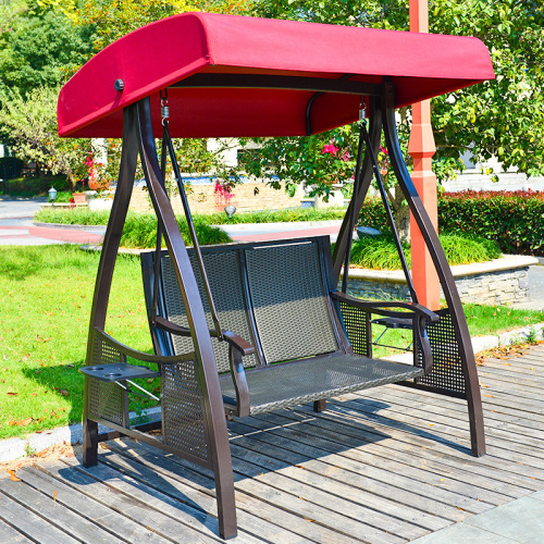 Modern Mdf Shoe Cabinet Modern Outdoor Rattan Swing Rocking Chair PE Metal Factory