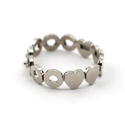 Link bracelet heart shape for loves