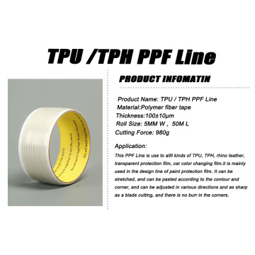 PPF Film White Cutting Finished Knifeless Tape