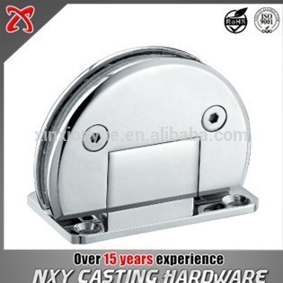 semi-circle High quality brass Wall to Glass door hinge