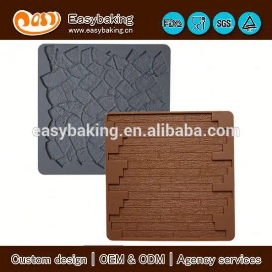 Custom wall&door cake decorating fondant silicone impression mat