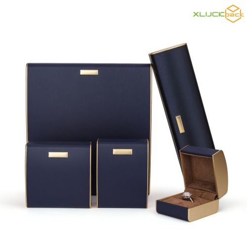 Custom Arch Leather Display Bracelets Blue Necklace Boxes