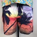 men custom sunset pattern beach pants