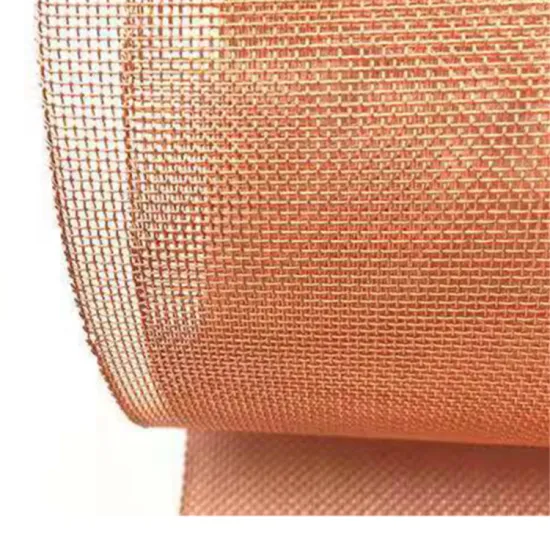 80-250 Mesh Copper Metal Fabric: Red Copper Mesh Shielding Faraday Copper Wire Mesh