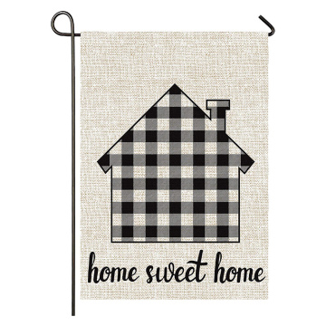 Custom Design Good Stitched Spring Welcome Garden Flag