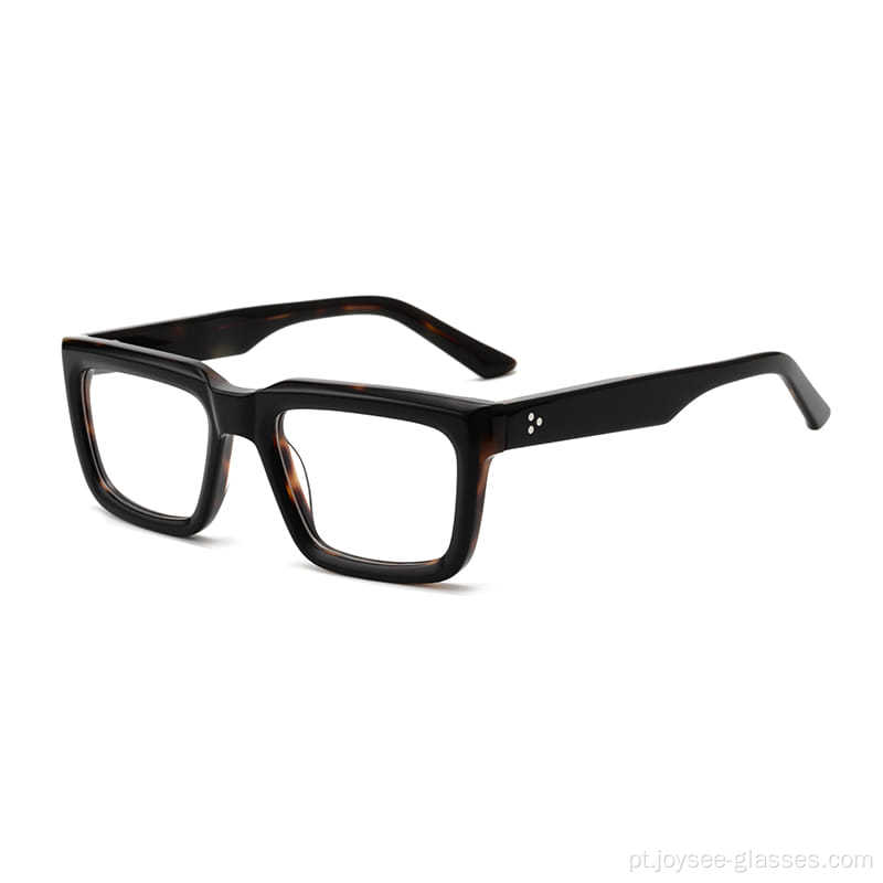 Óculos de estrutura óptica de acetato masculino espesso