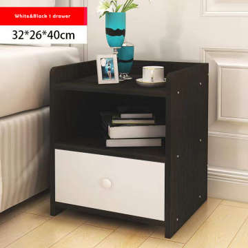 White and Black MDF Drawer Table: Versatile Furniture for Bedroom, Living Room, Salon, and Office