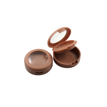 5G Mini Plastic Round Eye Shadow Case - TM-ES6241 Empty Double Layer Container with Mirror, 36mm
