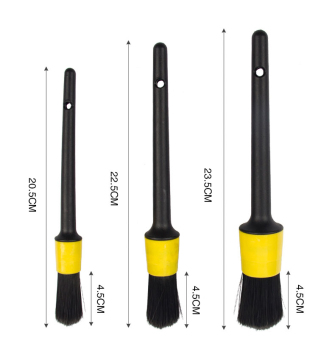 Comprehensive Car Cleaning Kit: 3-Sized Soft Brushes for Interior, Exterior, Wheels, Rim Wash, Air Vent Dusting & More