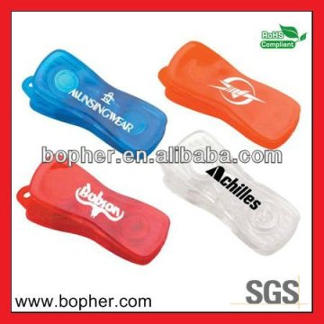 2012 new promotional plastic clip with adhesive
