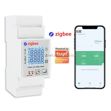التحكم عن بُعد Tuya أحادي الطور متعدد الطور متعدد الاتجاهات عداد طاقة zigbee