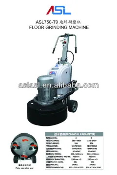 Floor grinding machine with high efficiency