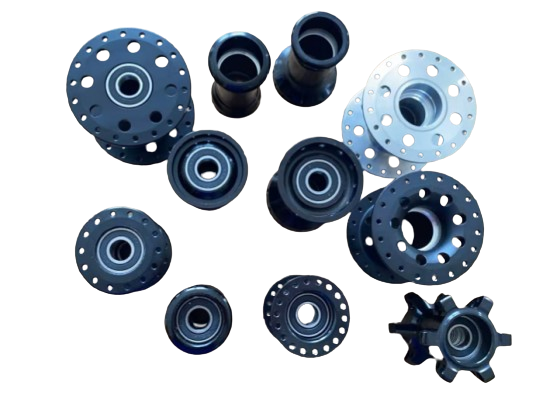 Widely adaptable wheelchair aluminum alloy hub