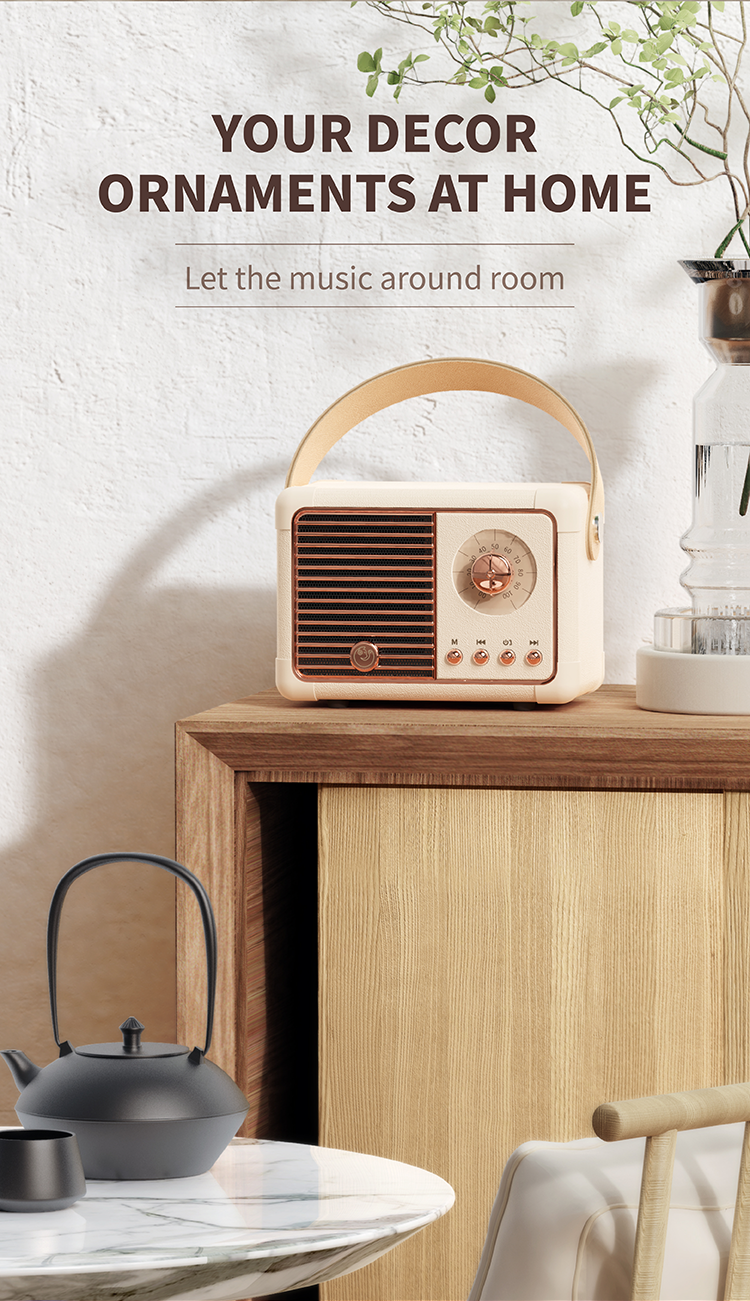 Hm11 Plus Bluetooth Retro Speaker 5 Png