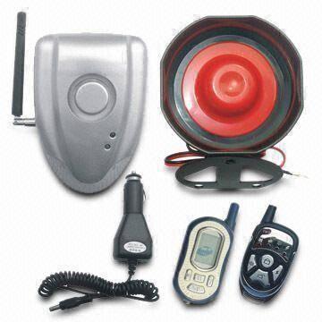 Two-way Car Alarm with Wireless Alarm Siren, Real-time Clock, and Parking Timer