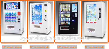Large capacity touch screen vending machine for advertising