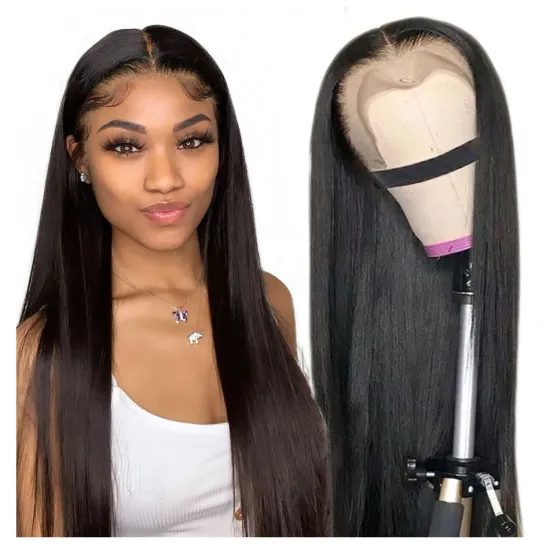 Wholesale Peruvian Hair Swiss HD Full Lace Frontal Wig For Black Women 100% Raw Virgin Cuticle Aligned Human Hair Lace Front Wig