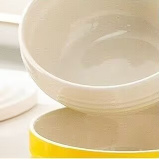 Elegant Embossed Rice Bowl