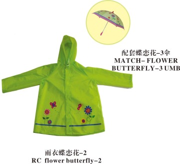 Flower Butterfly Raincoat