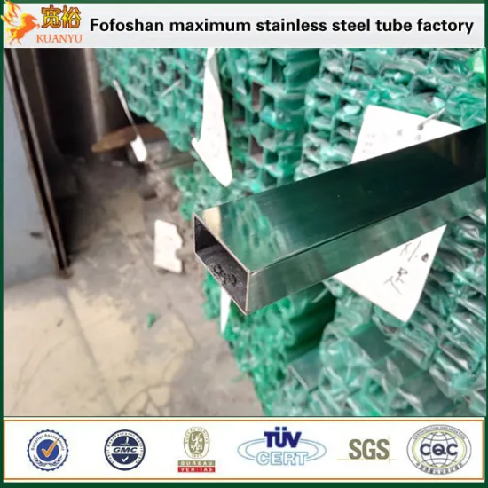 316l stainless steel industrial welded rectangular tube