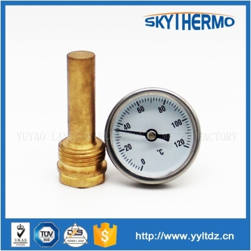 yuyao factory industrial bimetal thermometer hot water thermometer