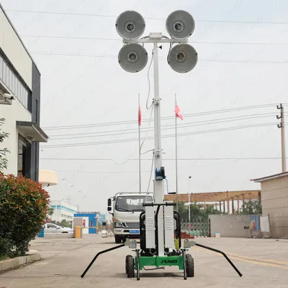 5m construction light tower retractable light tower construction equipment continuous working light tower mobile light tower