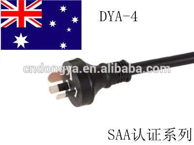 SAA Power Cord With 3pin Plug Cord set