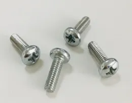 Stainless steel cross recessed pan head machine screw