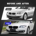 HCMOTIONZ Car Front Lamps Assembly fit Xenon version without AFS 2018-2020 DRL LED Headlights For BMW F10 F18