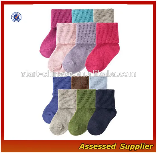 Baby Cotton Casual Cuff Socks/ Colorful Baby Boy and Girl Cuff Socks--ZP01174
