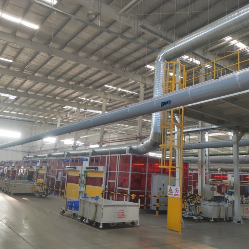 Hvac Systems Installation and commissioning of fiber fabric air ducts Factory