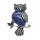 Natural Lapis Lazuli Alloy Owl Gemstone Pendant fow Women Jewelry Necklace