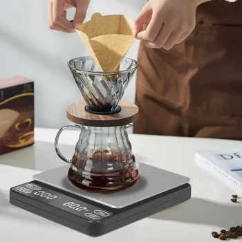 Digital Coffee Weight Scale with Timer for Precise Kitchen Measurements