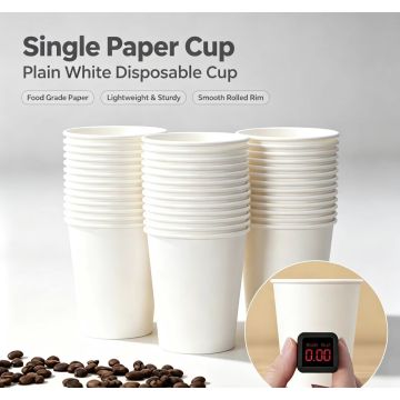 Pelbagai Saiz Custom Single Wall Drink Paper Cup