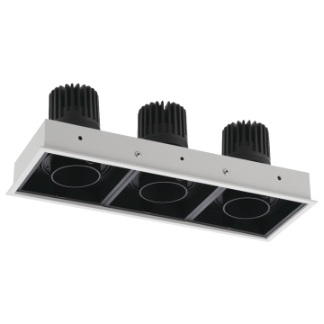 China Factory Aluminum Housing Grille Spot Light Cover MR16 GU10 Double Head LED Light